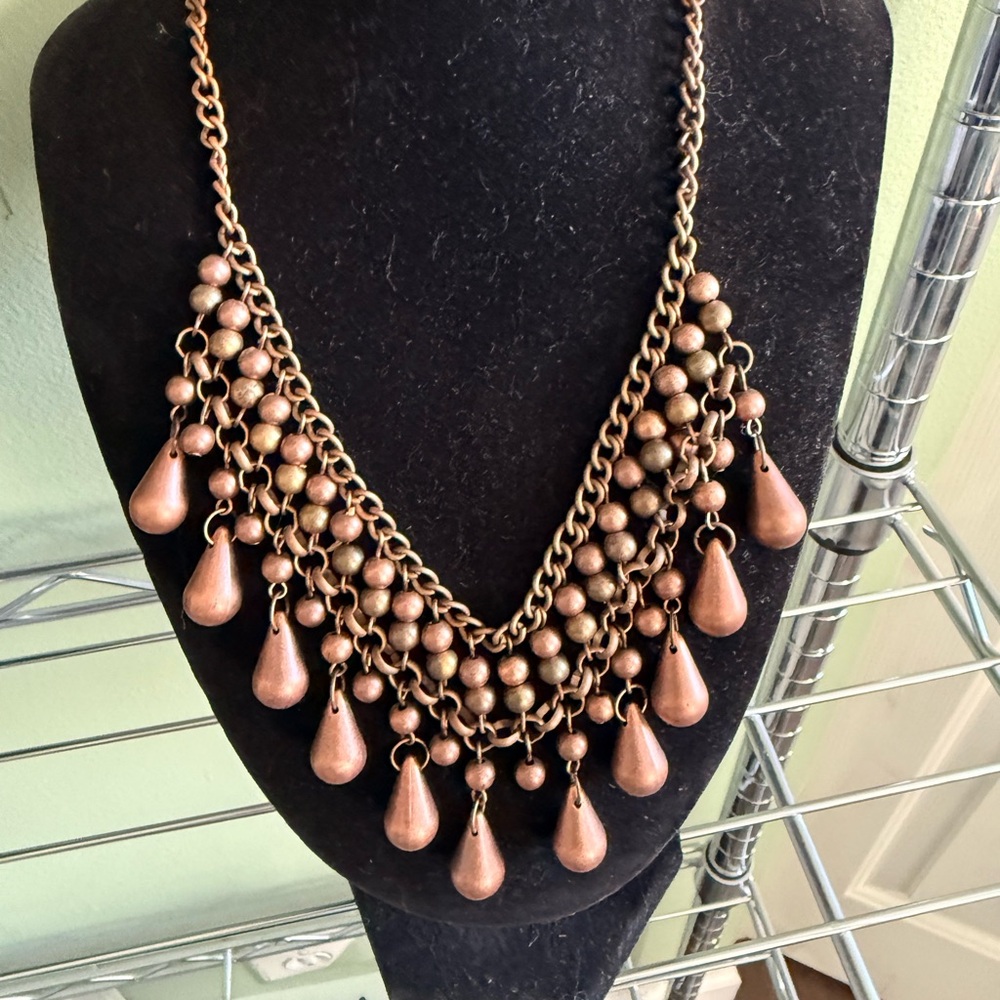 Paparazzi Copper Teardrop Necklace